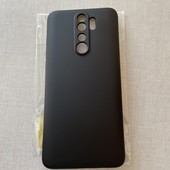 Чехол силиконовый на Redmi Note 8 Pro чёрного цвета