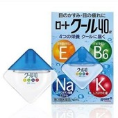 Япония.Витаминизированные капли для глаз Rohto 40 cool содержат ментол, камфару и эвкалиптовое масло