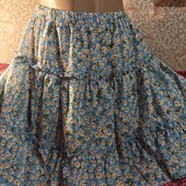 Новая красивая,модная юбка в ромашку. Размер М-L