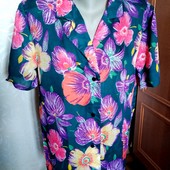 Шелковый комплект: блуза с юбкой, новый(бирка срезана), размер-L, бесплатная доставка Укрпочтой.