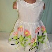 Платье с вышивкой на 6лет