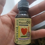 витамин D3, со вкусом натуральных ягод, 30 мл iHerb