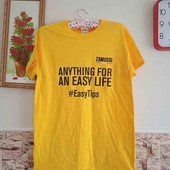 новая футболка желтая