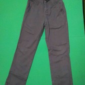Серые джинсы/котонновые брюки на мальчика 116р.
