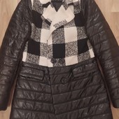 Пальто тренч экокожа