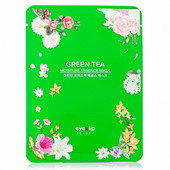 Тканевая увлажняющая маска для лица с экстрактом зеленого чая корея 23 мл