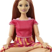 Барбі йога Barbie Made to move doll, curvy, оригінал від Mattel.