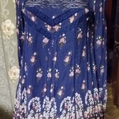 Распродажа летнего Красивая шифоновая блуза туника в цветах