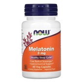 Мелатонін NOW Foods, 3 мг, 60 капсул