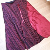 Красивая нарядная юбка из жатой ткани , цвет бордо