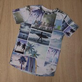 Стоп!Лето/ море- океан!)❤Стильная фирменная футболка для мальчика, 9-10лет❤Собирайте лоты
