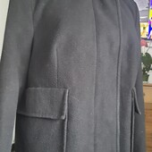 М&S. Полупальто пиджак на подкладке 12 р с нашивными карманами