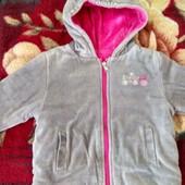 Прекрасная теплая двухсторонняя куртка на девочек от ТМ Соня 92-98