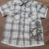 Рубашка для мальчика 3-4 года, на рост 104 см, в идеальном состоянии 