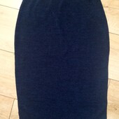 Ангорова синя юбка/міді розмір с Турція
