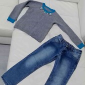 теплий светр та джинси в ідеалі, р.128