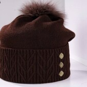 Женская шапка утепленная, цвет на выбор