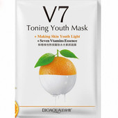 Тканевая маска для лица с экстрактом апельсина и витаминами bioaqua 30 мл