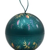 Новогодний металлический шар- шкатулка ив роше yves rocher диаметр 11 см