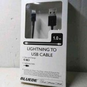 Оригінальний, якісний кабель заряду для IPhone Lightning to Usb cable Bluede 1м.