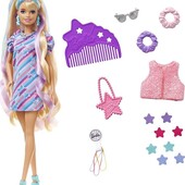 Лялька Барбі з аксесуарами Barbie Totally hair star, оригінал від Маттел