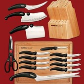 Набор профессиональных кухонных ножей Miracle Blade 13 в 1