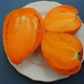 Помідор Серце Ашхабада. Смачні помаранчеві плоди у формі серця..