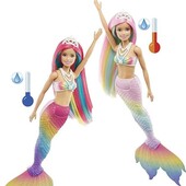 Барбі русалка Магічна зміна кольору Barbie dreamtopia rainbow magic mermaid. Коробка пошкоджена