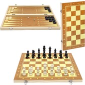 Шахи дерев'яні 3 в 1, 40см 624А