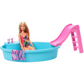 Барбі з басейном Barbie doll and Pool playset. Оригінал. Коробка примята
