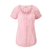 Блуза с коротким рукавом в мелкую клеточку, Tchibo(Германия), размеры наши: 52-54 (46 евро)