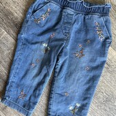 Стильні, фірмові джинси, 6-9 місяців