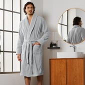 ☘ Добротний махровий халат, унісекс, Tchibo (Німеччина), розмір наш: 56-60 (ХL євро), бежевий, нюанс