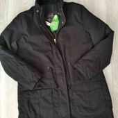 Esmara брендовая стёганая куртка парка еврозима цвет черный размер евро 40/42