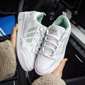 Жіночі кросівки Adidas Originals ADI2000 білі з оливкою