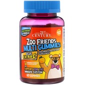 Мультивитаминный комплекс для детей с витамином C, Zoo Friends Complete, 60 шт