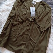 Оливкова віскозна блуза Warehouse, розмір 12