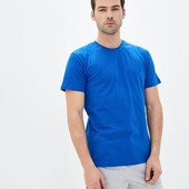 Базова футболка з бавовни синя, розмір L