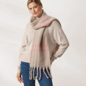 ♕ Теплий жіночий шарф з бахромою від Tchibo (Німеччина), розміри 26*210см