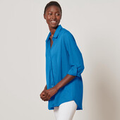 ☘ Крутезна лазурно-блакитна сорочка від Tchibo (Німеччина), р.: 50-52 (44/46 евро), нюанс