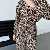 жіночий спортивний костюм леопард