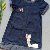 Дитяча джинсова літня сукня 4-5 років плаття для дівчинки