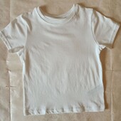 Біла дитяча футболка 2-3, 5-6, 6-7, 7-8, 8-9, 9-10 років. футболка белая 6766