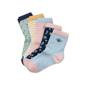 ☘ Лот 2 пари ☘ Для дівчинки-яскраві бавовняні шкарпетки від tcm Tchibo (Німеччина), розміри: 23-26