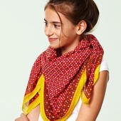 Яскрава хустка-шарф у зірки від тсм Tchibo (Німеччина) розмір 90 на 90 см
