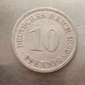 10 пфенігів 1889 Німеччина