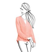 Ніжна шифонова блуза, абрикосового кольору від Tchibo (Німеччина) розмір 36 євро = 42-44