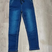 Утеплені джинси на хб підкладці Minoti 7-8(128)