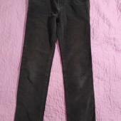 Детские вельветовые брюки, 9-10 лет . Цвет темно- серый