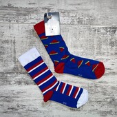 Шкарпетки високі 2 пари чоловічі розмір 41-46 fun socks.